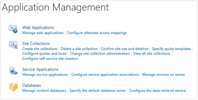 Application Management